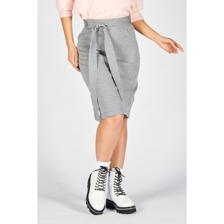 Female skirt, size s, gray color-2