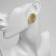 Earrings with pearls "openwork" graceful, white color in gold
