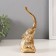 Souvenir Polystone "Elephant. Indian patterns" gold 7x6.5x19 cm