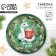 New Year. Glass plate "Winter Winter", 20 cm