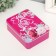 Rectangular metal box "Fuchsia" 12.5x9.5x4.2 cm