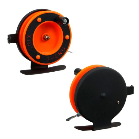 Inertial coil, plastic metal, diameter 6.5 cm guiding fishing lines, black-red, 801d-1
