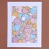 Paspartt frame size 35 × 26 cm, transparent sheet, adhesive tape, white color