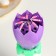 Candle for the cake musical "Tulip", spinning, purple, 14.5 × 6 cm