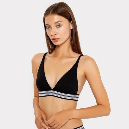 Women's bra, black color, size 80V