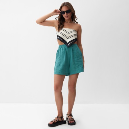 Women's shorts Mist Muslin Size XS, col. turquoise-4