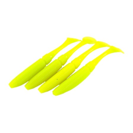 The Yaman Pro Sharky Shad, 9.5 cm, color #02-chartreuse, packaging 5 pcs.-2