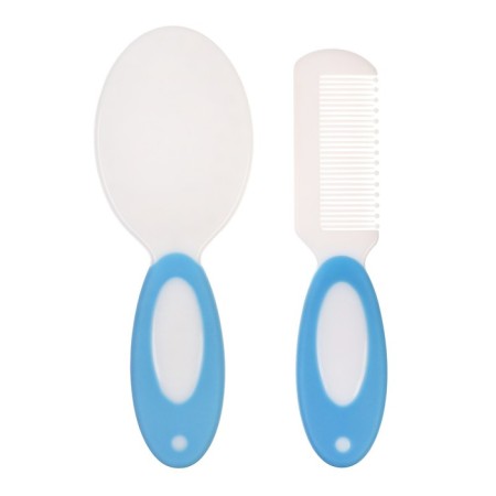 A set of combs with nylon bristles m & in, blue color-8