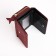 Women's wallet on the button, burgundy color