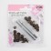 Installation buttons, alpha (S-shaped), d = 10 mm, 8 pcs, with the installer, antique color