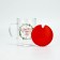 A mug with a spoon and a lid "Happiness in the New Year", 470 ml