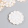 Decor for creativity Plastic "Lace Flower" White 3.2x3.3 cm