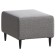 Pouffer "Kirkas", 560 × 360 × 430 mm, fabric mint, color light gray