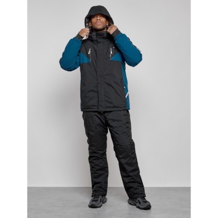 Male winter ski costume, size 48, black color-4