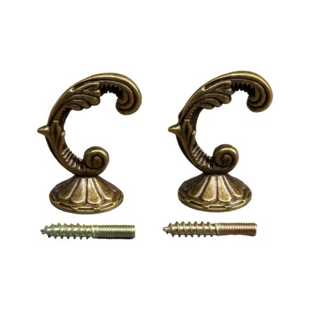 The hook for the curtains "tundra" ks002, one -rod, bronze color-3