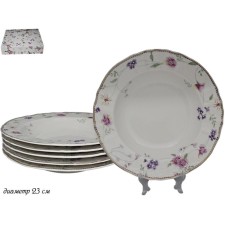 A set of deep plates Lenardi Florence, 6 pcs