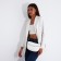 Bag Cross-Bodi with a zipper, white color