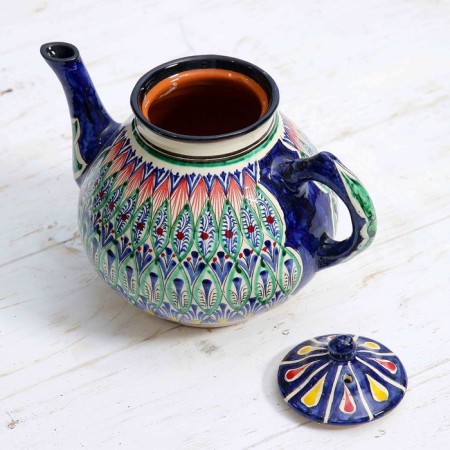 Rishtan ceramics "Patterns", 1600 ml, blue mix-5