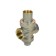 Piston pressure regulator OGINT 022-3457, 1/2 ", PN 16, 1-9 bar, exit under the pressure gauge