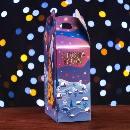 Gift box "Fantasy" in purple 12 x 7 x 23 cm-3