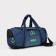 Sports bag with lightning, long belt, blue/black color
