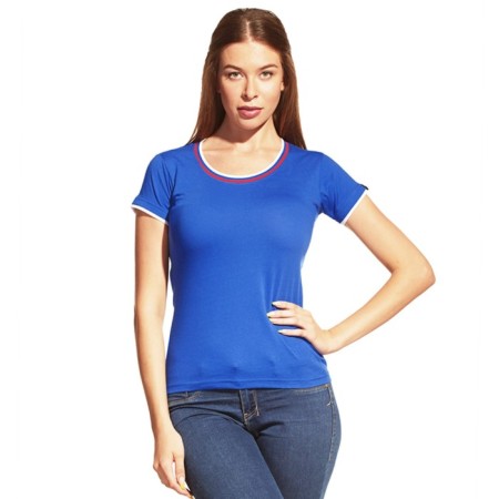 Female T -shirt, size 40, blue color