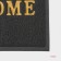 Rug -shaped shade of Welcome, with a edging, 38 × 58 cm, color gray color