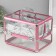 Casket Plastic Metal Carcass "Pink metallic" 18x25x18 cm