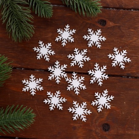 New Year's set for the decor "Snowflakes", on an adhesive basis