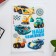 Waffle pictures edible "cars" for cupcakes, Konfinetta cake, 1 sheet A5