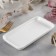 Porcelain rectangular porcelain Wilmax, 19 × 10 cm, white color