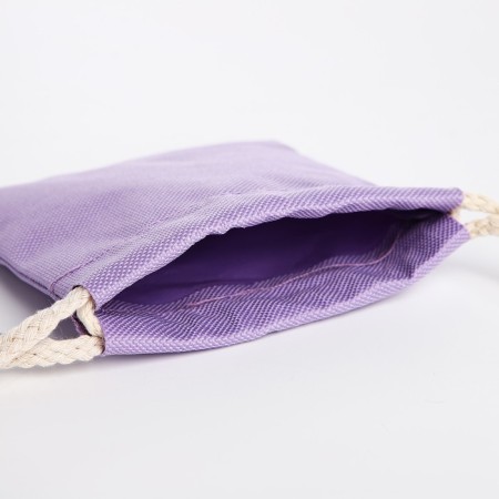 School set. A backpack with a zipper, a chover, bag, pencil case, a bag for coins, lilac color-14
