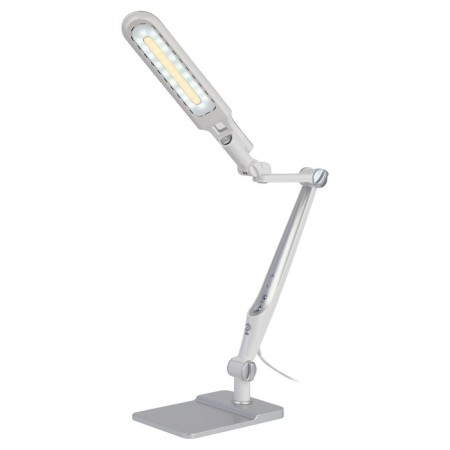 NLED-497-12W-S desktop lamp on the clamp and with the base of silver-7