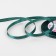 A satin ribbon "Silver threads", 6 mm × 23 ± 1 m, emerald color No. 70