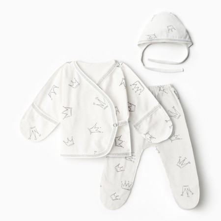 Costume (swing, slider, cap) Bloom Baby Crown, p. 68 cm, milk