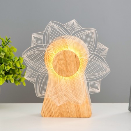 The touch of the touch "Flower" LED is spinning 6W USB 15x4x16 cm Risalux-2
