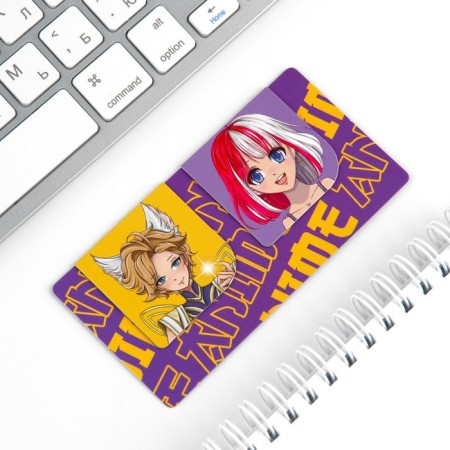 Magnetic bookmarks 2 pcs on the “Anime” substrate-1