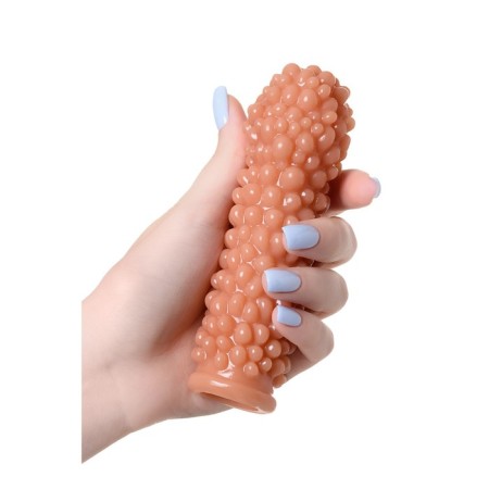 Kokos nozzle with additional stimulation, realistic, TPE, bodily, 12.7 cm-6