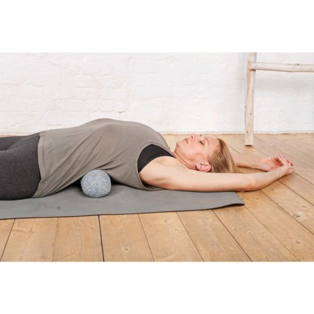 Yoga roller, 10x40 cm, gray color-2