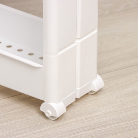 Flooring 3-section, on wheels, white color-3