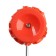 Decorative tundra roller, rubber, "roses", handle d = 6 mm, 180 mm