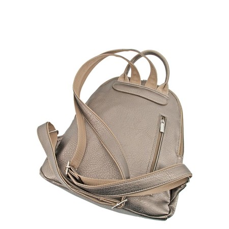 B2728 Backpack, lightning department, color gold/beige 30x24x12cm-1