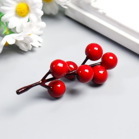 Decor for creativity "A twig with berries 7 berries" set 10 pcs 9.3 cm-1