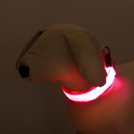 Collar with Militari's backlight 3 glow modes Size S, Osh 22-40 x 2.5 cm pink-1