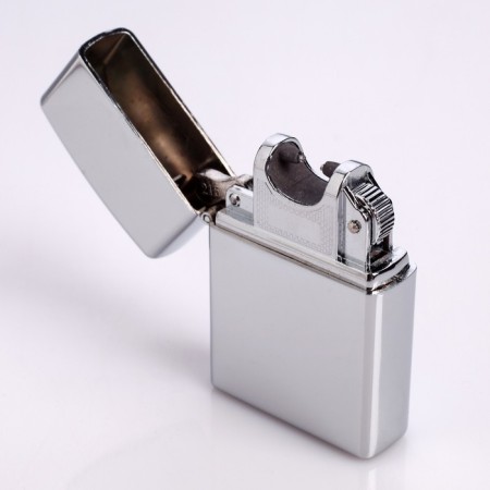 Electronic lighter, arc, usb, 5.6 x 3.8 x 1.3 cm, chrome-1