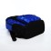 Youth backpack from textiles, 6 pockets, white/blue color