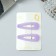 Invisibility for hair "Adeli" (set 2 pcs) shine of classic, 5 cm, lilac