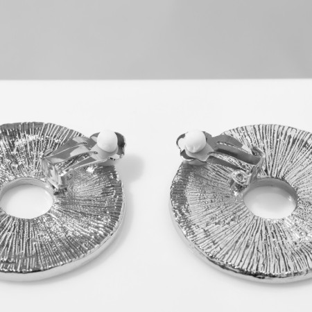 Clips "disk", silver color-1