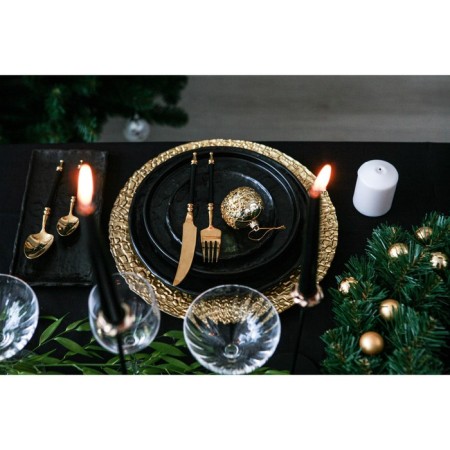 Porcelain dish for feeding magistro pietra lunare, d = 21 cm, black color-4
