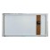 Carty clock is wall-mounted, on canvas, interior, silent "forest waterfall", 40 x 76 cm